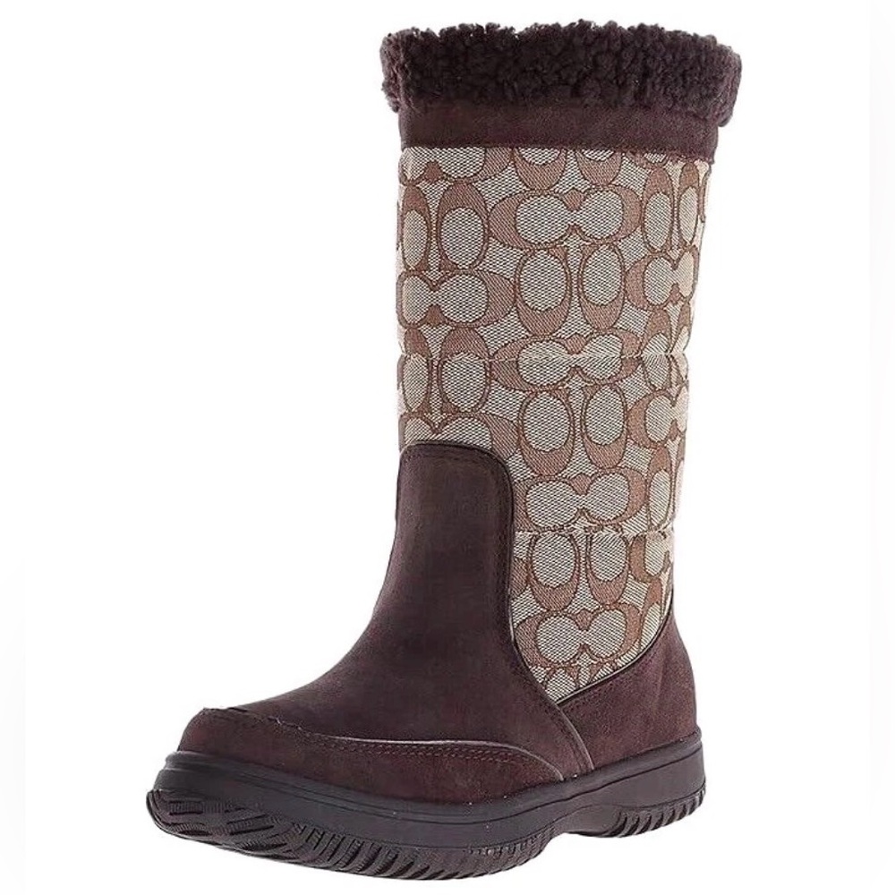 Coach Sherman Signature cold weather boots size 6.5